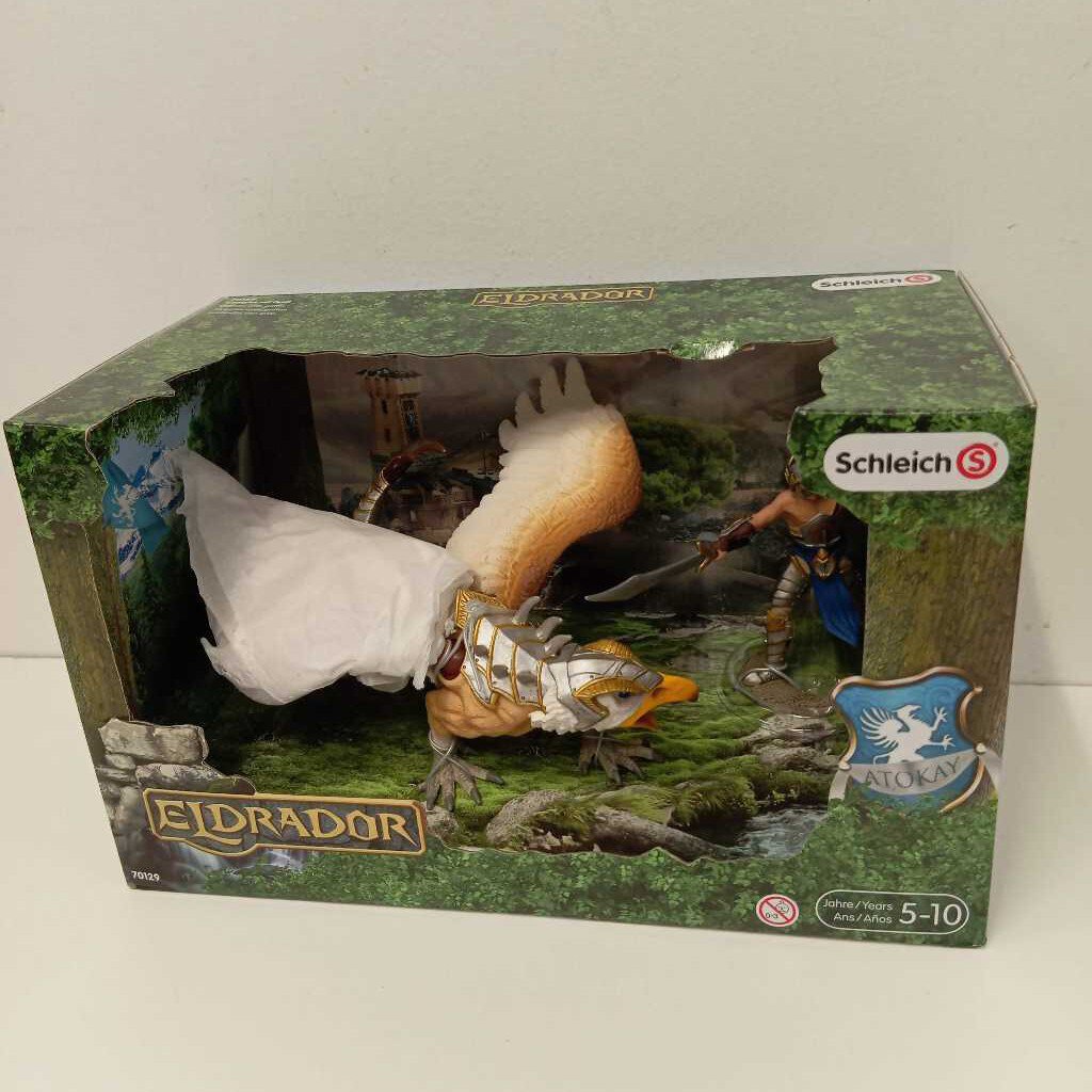 Figurine Guerrier avec griffon NEUF